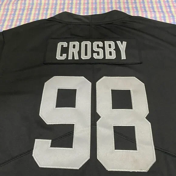 Las Vegas Raiders Crosby Black Jersey No. 98 - Picture 5 of 6